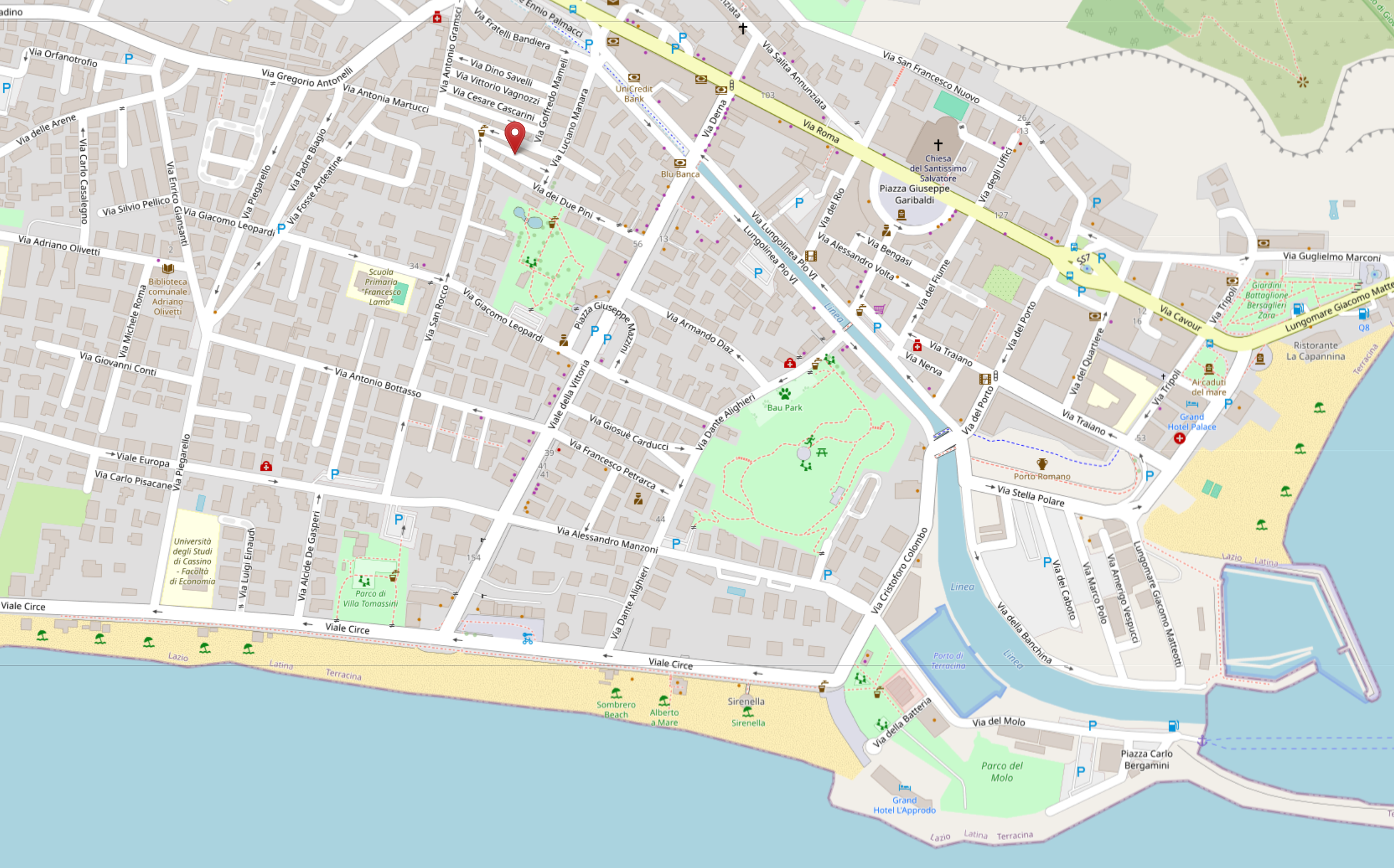 Mappa della zona